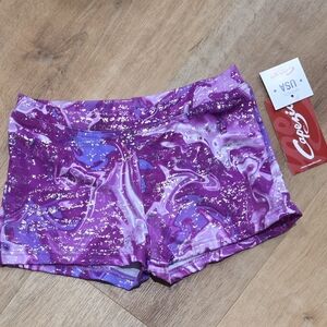 Capezio Purple Women's Shorts - M (038)